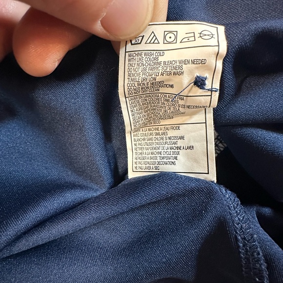 Adidas Dark Blue and White Notre Dame Men's Active Polo Shirt - Picture 11 of 12